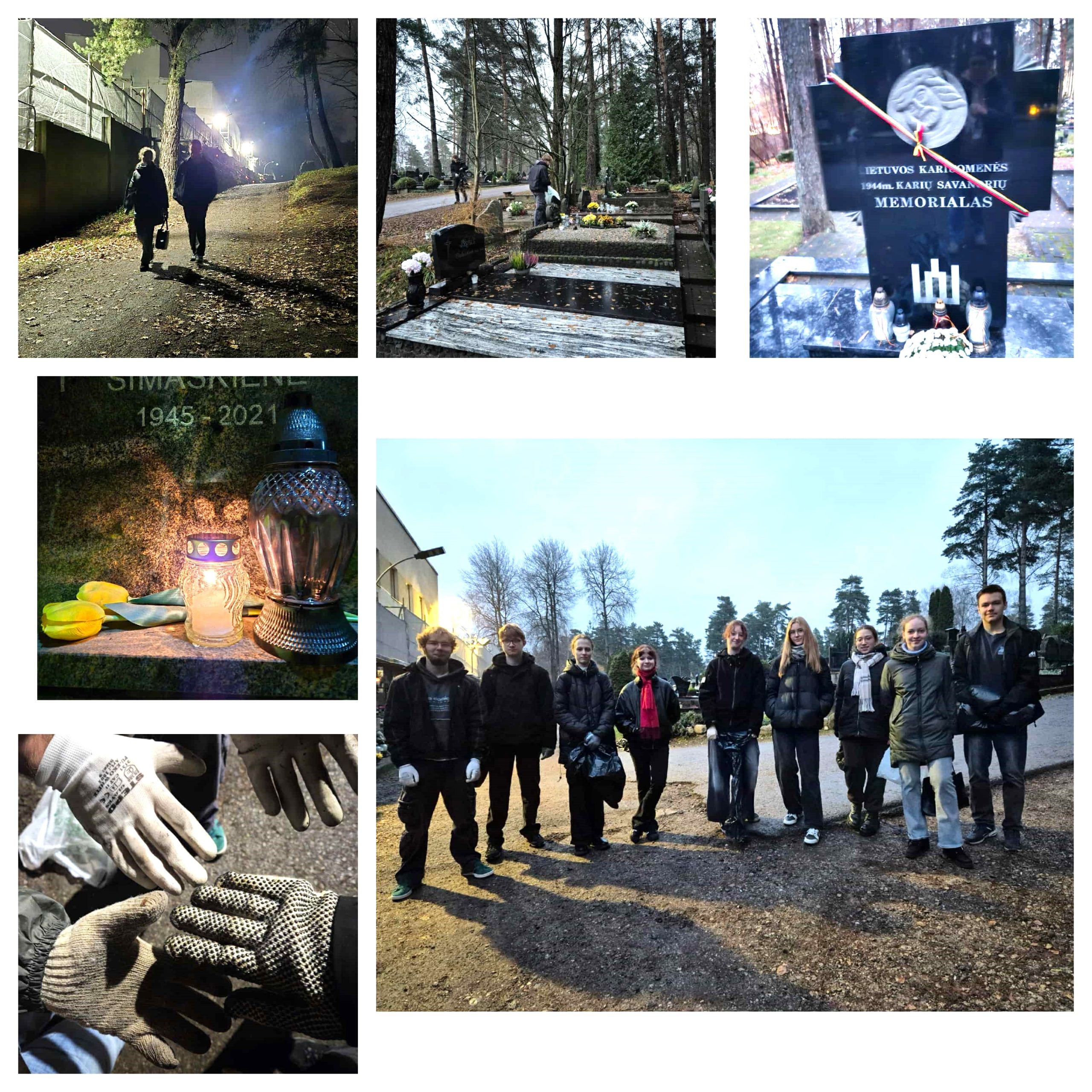 Mokinių savanorystė Sudervės kapinėse