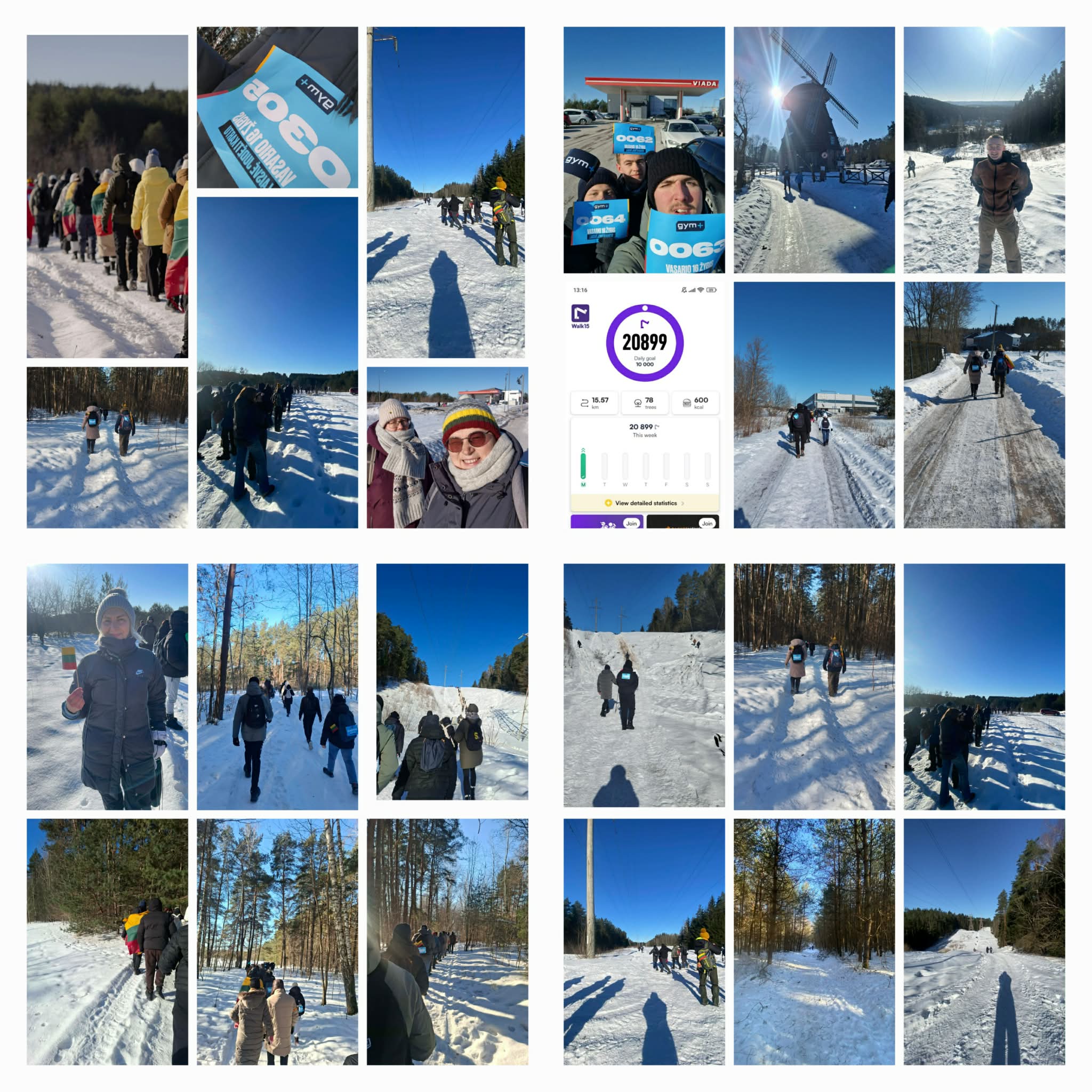 Laisvės žygis su „ Gym+ “ Pilaitėje: minint Vasario 16-ąją